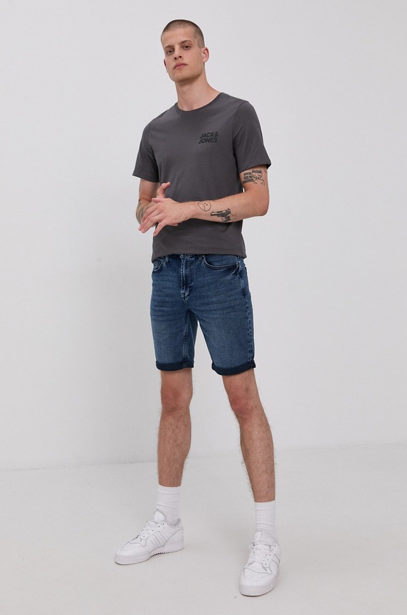Jack & Jones - Тениска 12151955. сив AA00