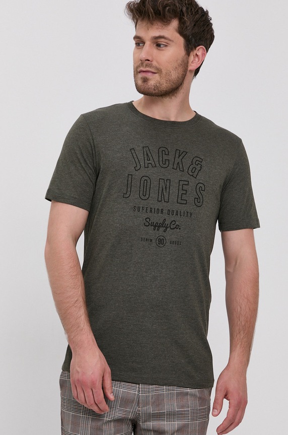 Jack & Jones T-shirt 12190510 zielony AA00