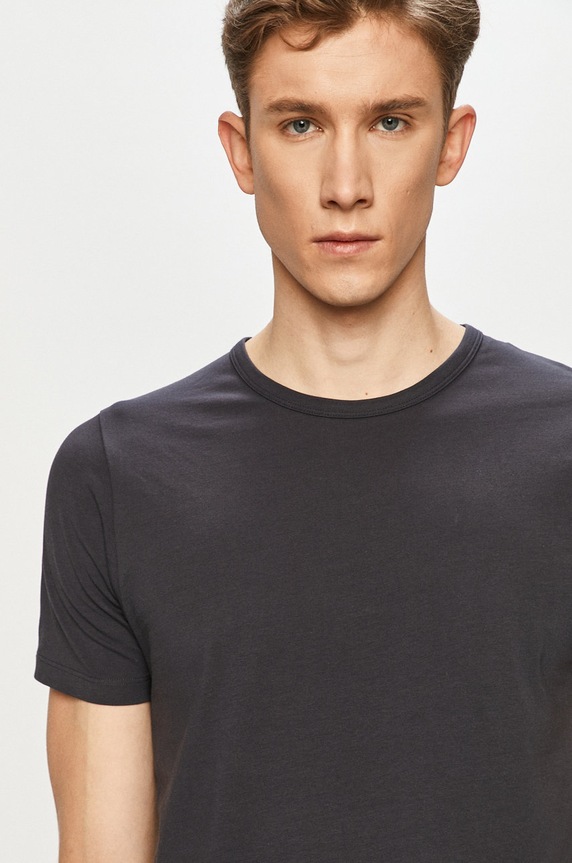 Jack & Jones - T-shirt regular granatowy 12058529.