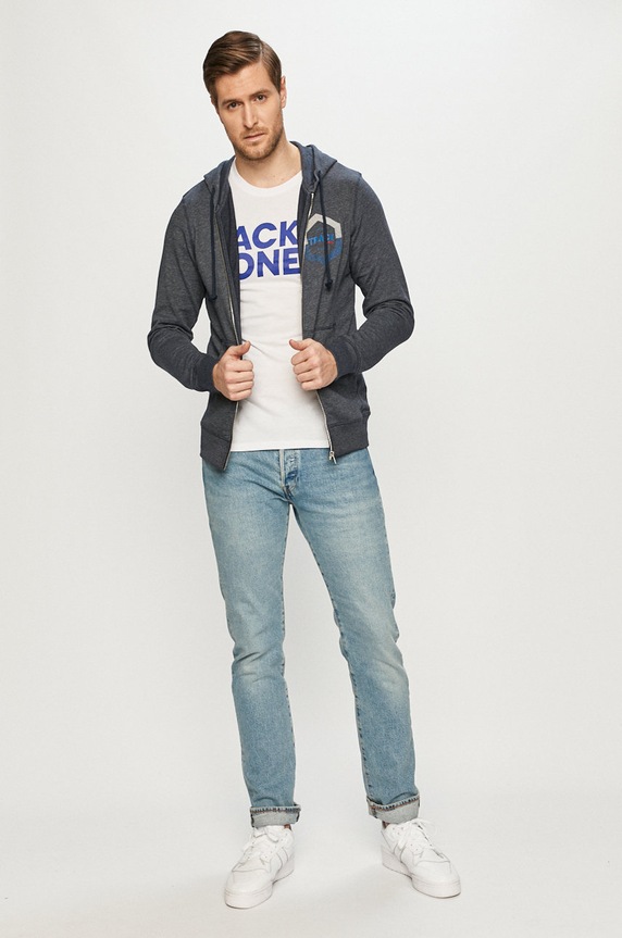 Jack & Jones T-shirt bawełniany 12151955.. biały AA00