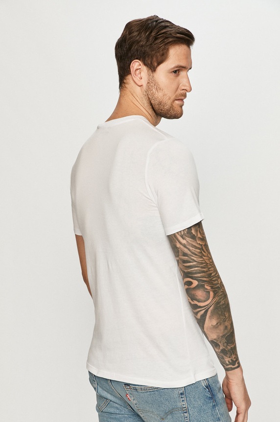 Odzież Jack & Jones T-shirt bawełniany 12151955.. biały