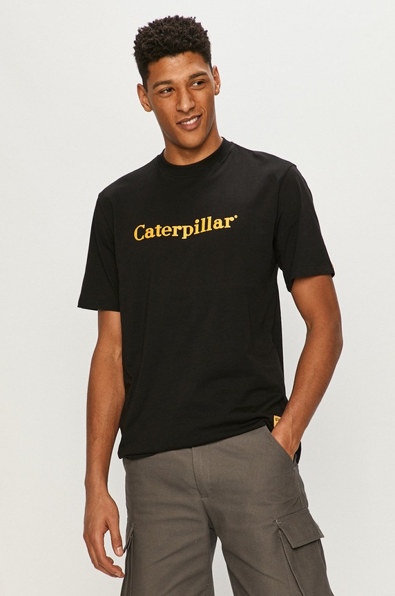 CAT Footwear - T-shirt pamut fekete 2511782.10158