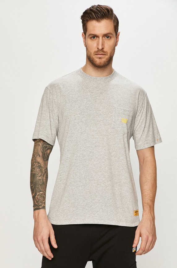 CAT Footwear - T-shirt regular szary 2511783.10122
