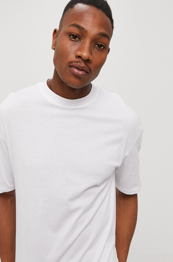 Jack & Jones T-shirt bawełniany biały 12185628