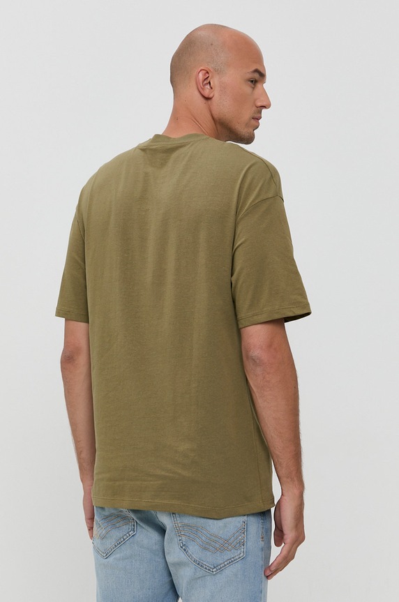 Odzież Jack & Jones T-shirt bawełniany 12185628 zielony