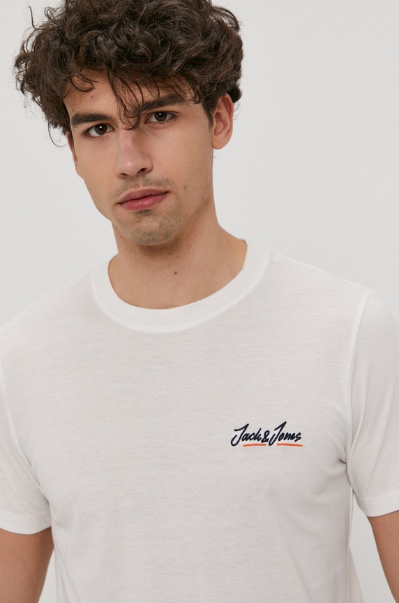 Jack & Jones T-shirt regular biały 12186758