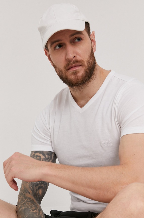 BOSS T-shirt (3-pack) 50325389.NOS bawełna biały 50325389.NOS