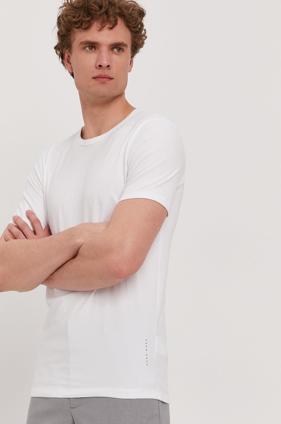 BOSS tricou uni alb 50325407.NOS