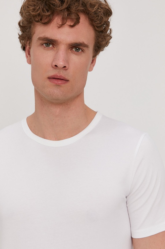 BOSS tricou 50325407.NOS alb