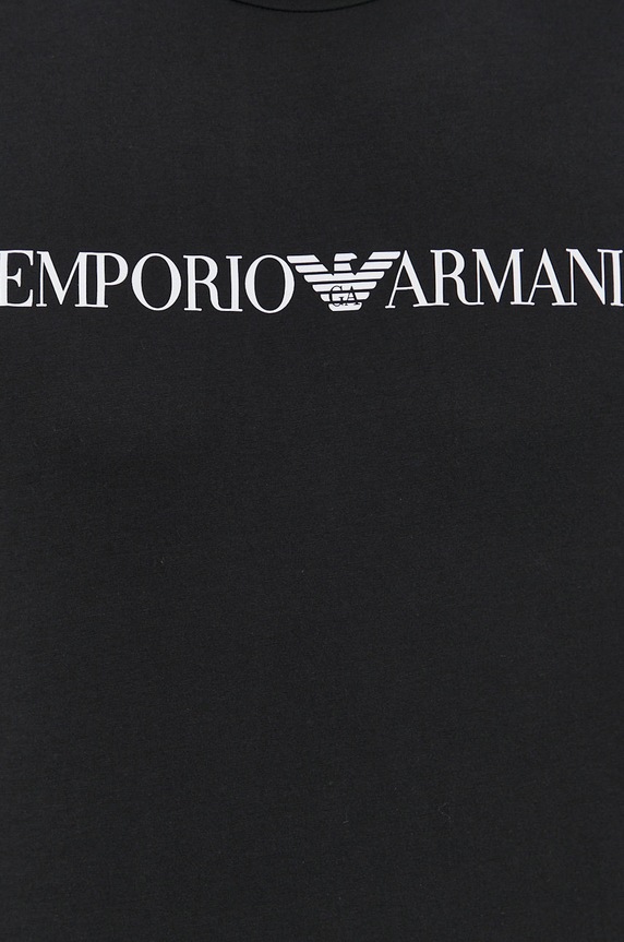 Emporio Armani pamut póló 8N1TN5.1JPZZ fekete