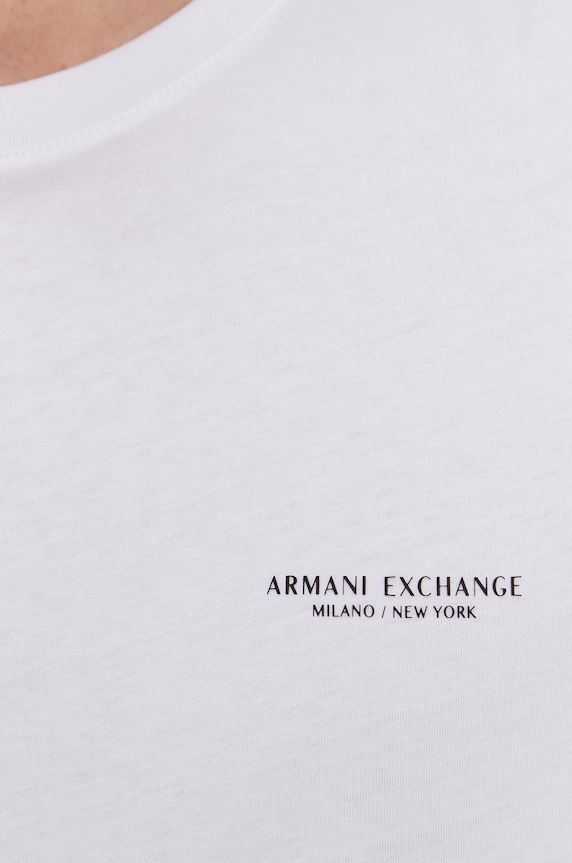 Armani Exchange pamut póló 8NZT91.Z8H4Z.NOS fehér