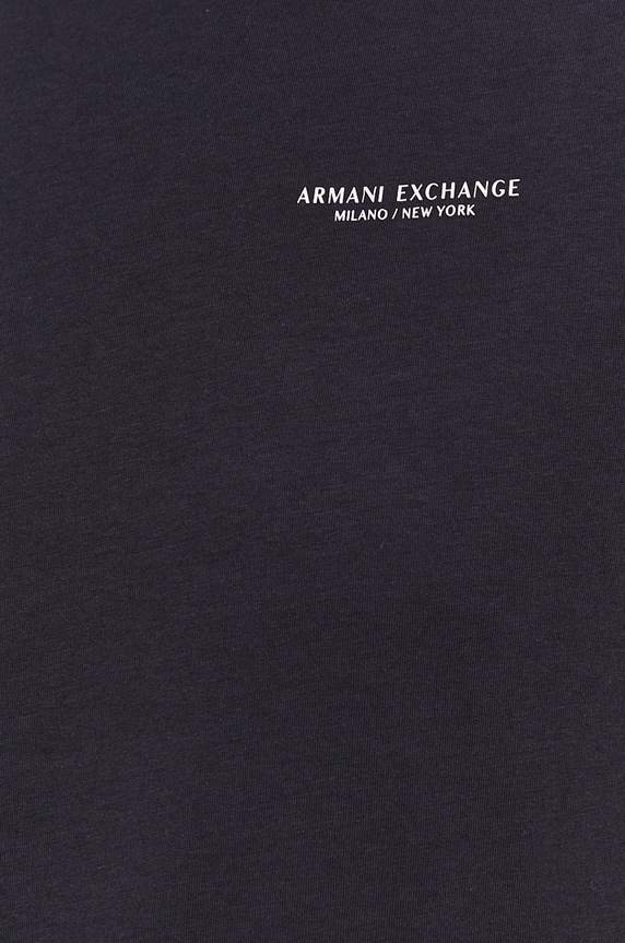 Armani Exchange pamut póló 8NZT91.Z8H4Z.NOS sötétkék