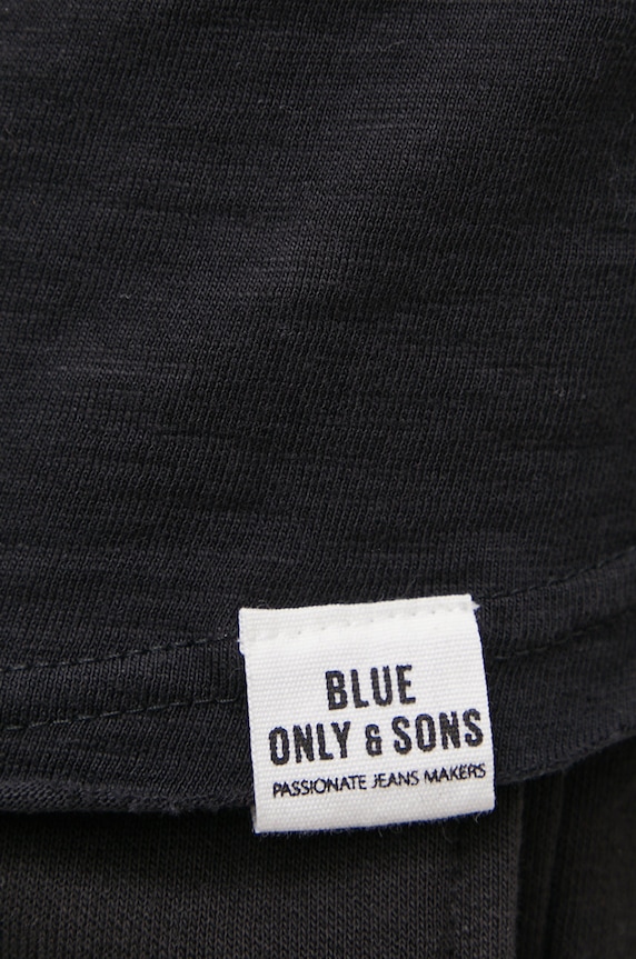 Pamučna majica Only & Sons 22017822.Black crna