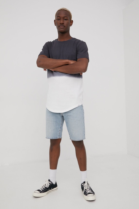 Only & Sons t-shirt bawełniany 22021433.Black granatowy AA00