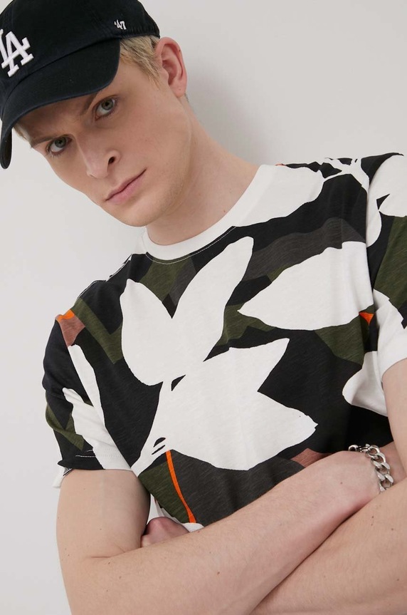 Only & Sons t-shirt bawełniany biały 22021752.StarWhite