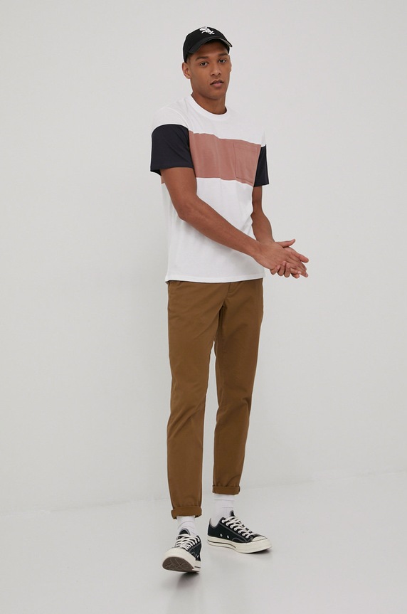 Only & Sons pamut póló 22021758.BrightWhit fehér AA00