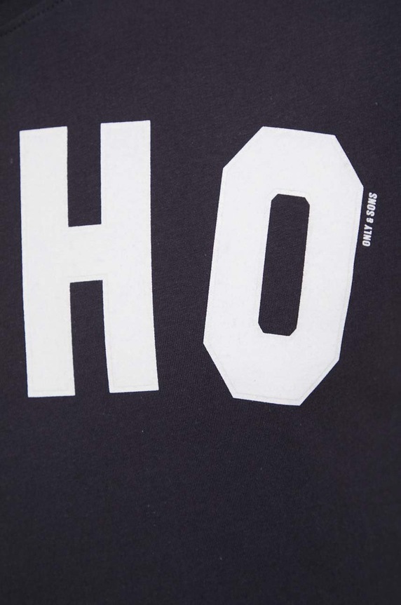 Only & Sons t-shirt bawełniany 22022576.DarkNavy granatowy