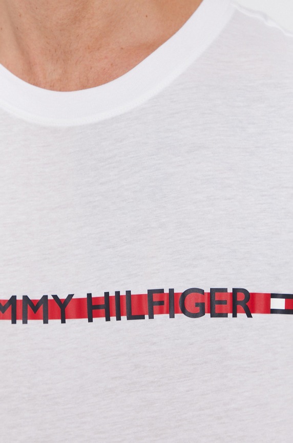 Μπλουζάκι Tommy Hilfiger UM0UM01915.NOS λευκό