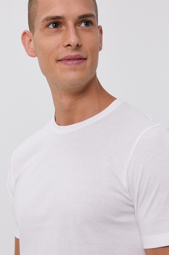 !SOLID Tricou din bumbac alb 21103651.790001