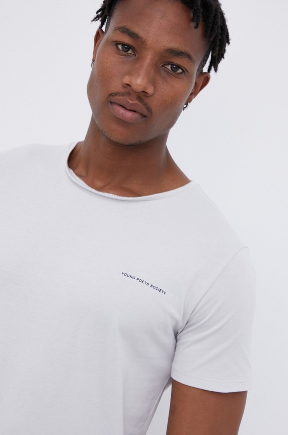 Young Poets Society T-shirt bawełniany 106619.NOS szary 106619.NOS