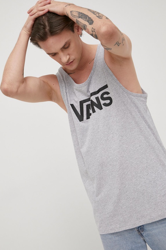 Tričko Vans potisk šedá VN000Y8VATJ1