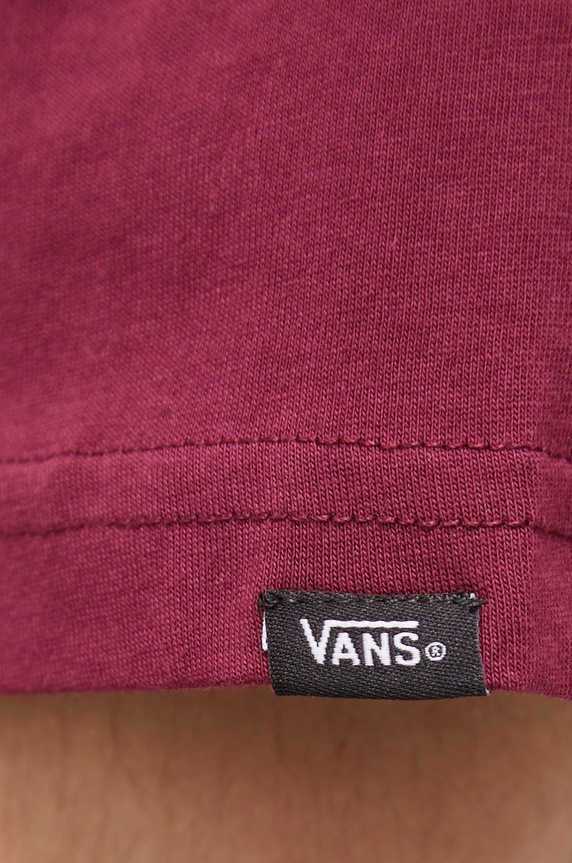 Bavlnené tričko Vans VN0A3CZEBRG1 fialová