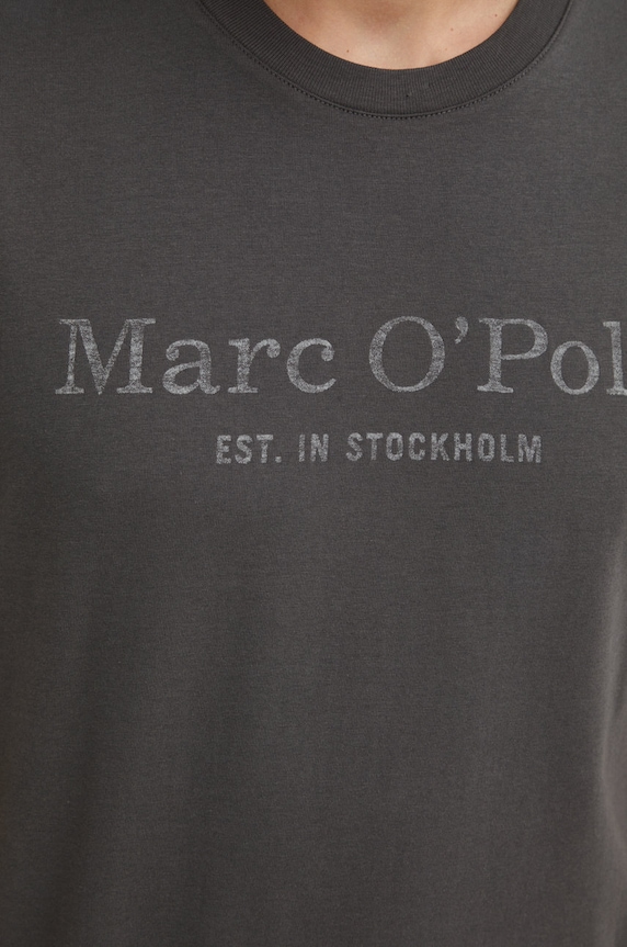Bavlnené tričko Marc O'Polo 5000009406 sivá