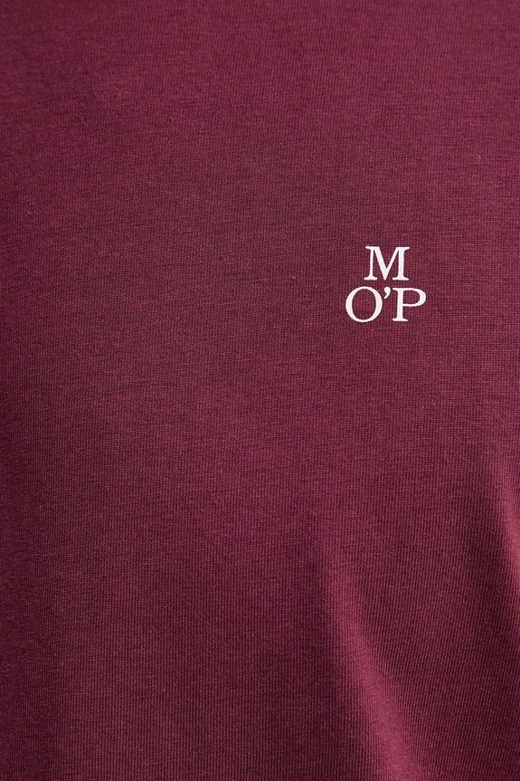 Βαμβακερό μπλουζάκι Marc O'Polo 5000009405 μπορντό