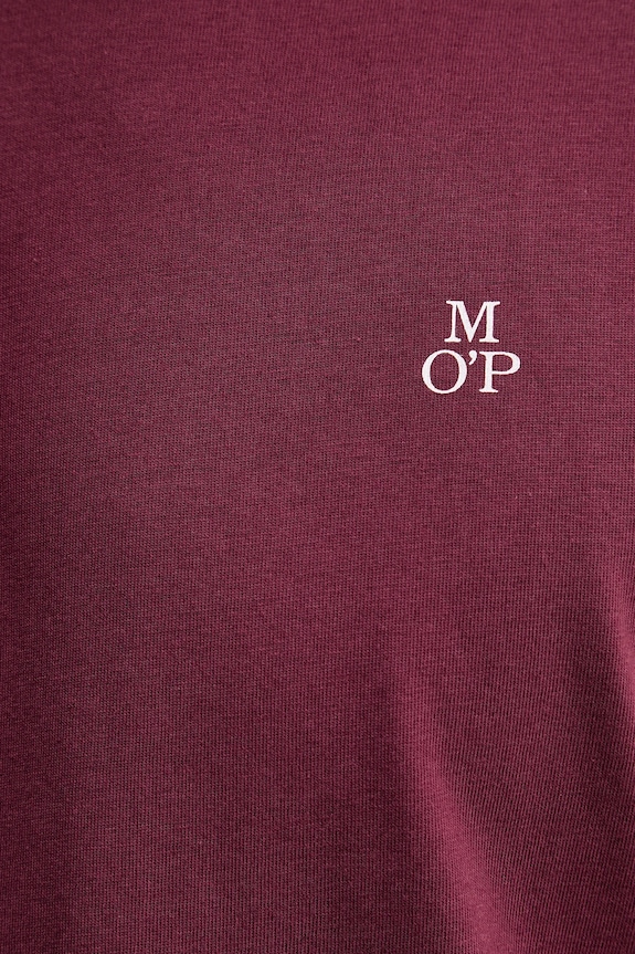 Βαμβακερό μπλουζάκι Marc O'Polo 5000009405 μπορντό