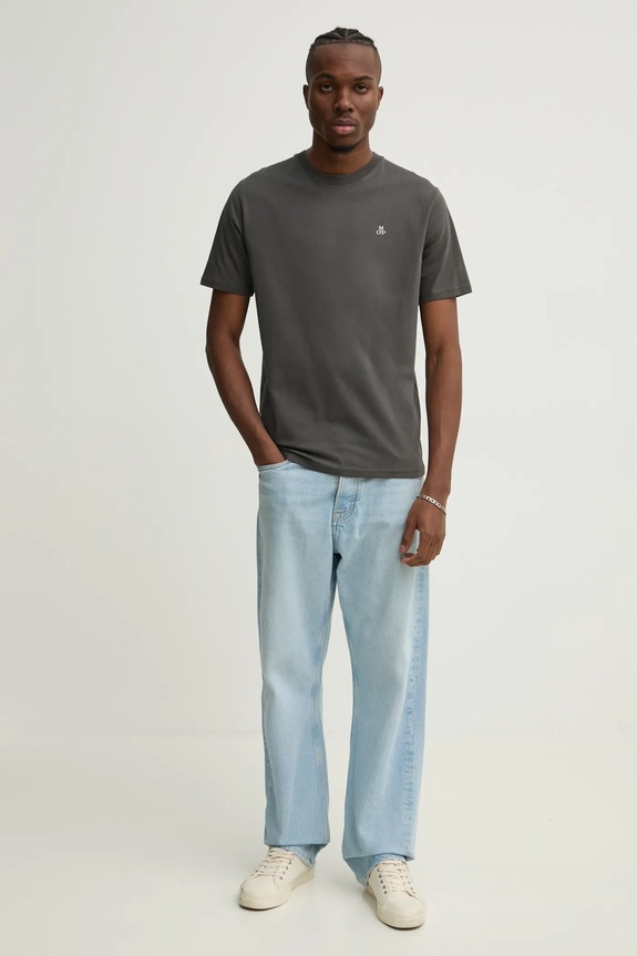 Marc O'Polo t-shirt bawełniany 5000009405 szary AA00