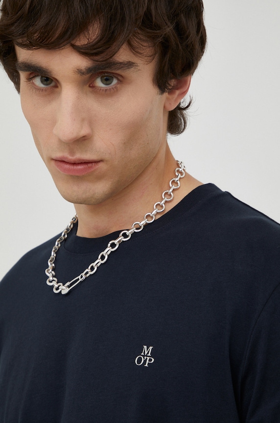 Marc O'Polo t-shirt bawełniany granatowy 5000009405
