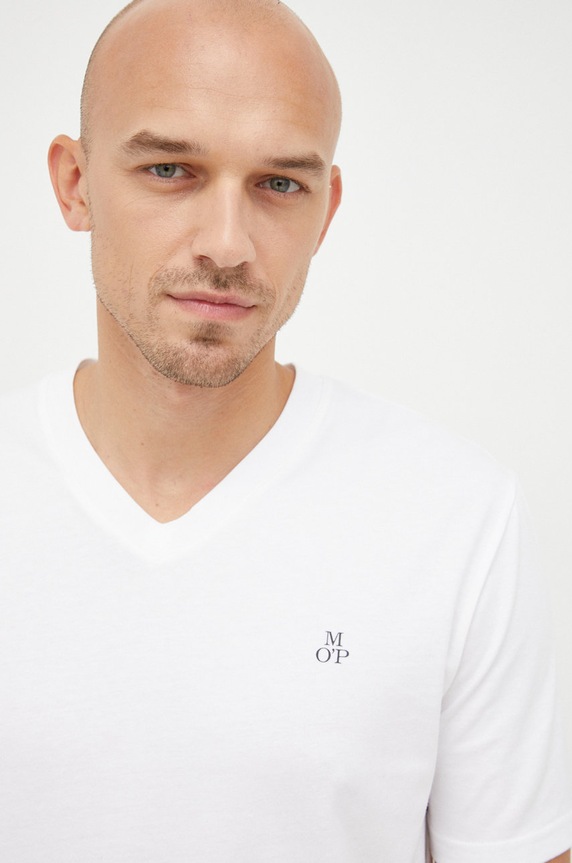 Marc O'Polo t-shirt bawełniany biały B21201251616