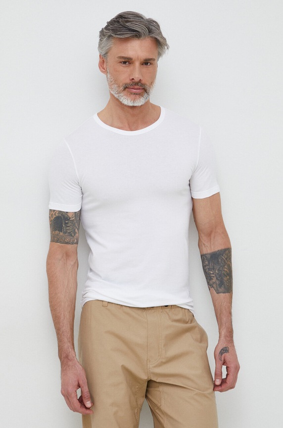Tričko BOSS 2-pak TShirtRN 2P Modern slim biela 50475276