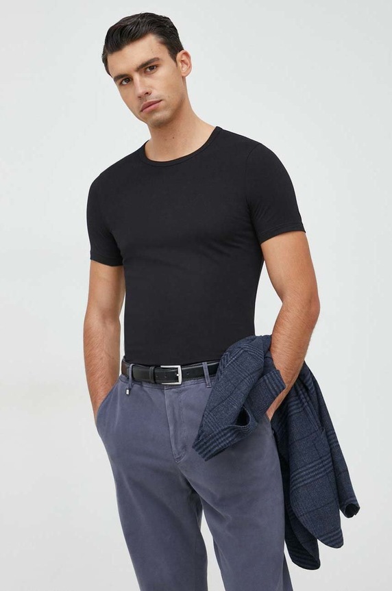 Tričko BOSS 2-pak TShirtRN 2P Modern slim čierna 50475276