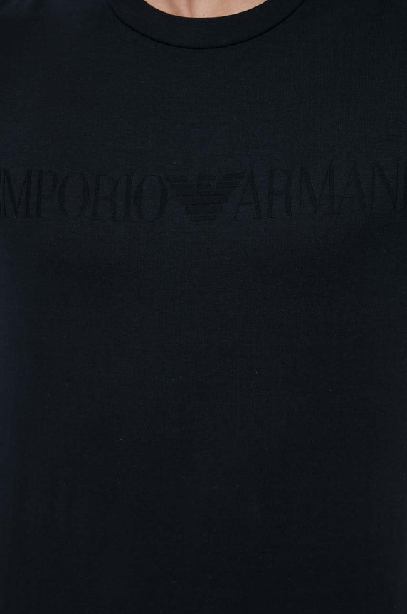 Emporio Armani t-shirt bawełniany 8N1TD2.1JGYZ.NOS granatowy