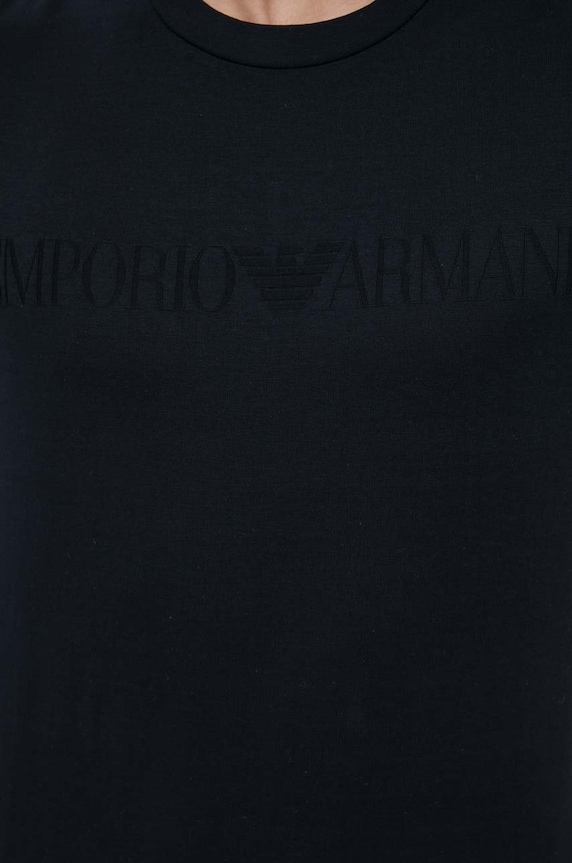 Emporio Armani t-shirt bawełniany 8N1TD2.1JGYZ.NOS granatowy