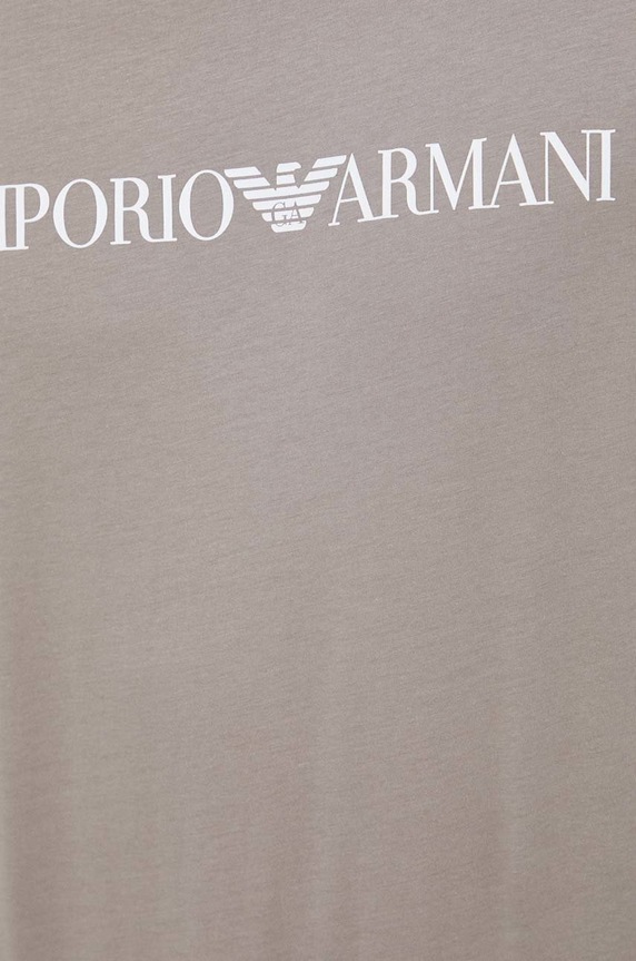 Emporio Armani pamut póló 8N1TN5.1JPZZ.NOS bézs
