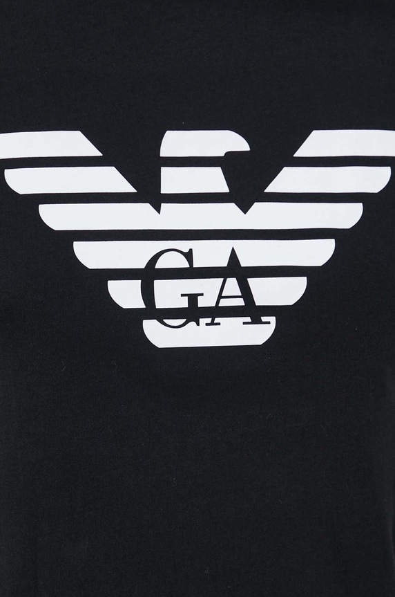 Emporio Armani t-shirt bawełniany 8N1TN5.1JPZZ.NOS czarny
