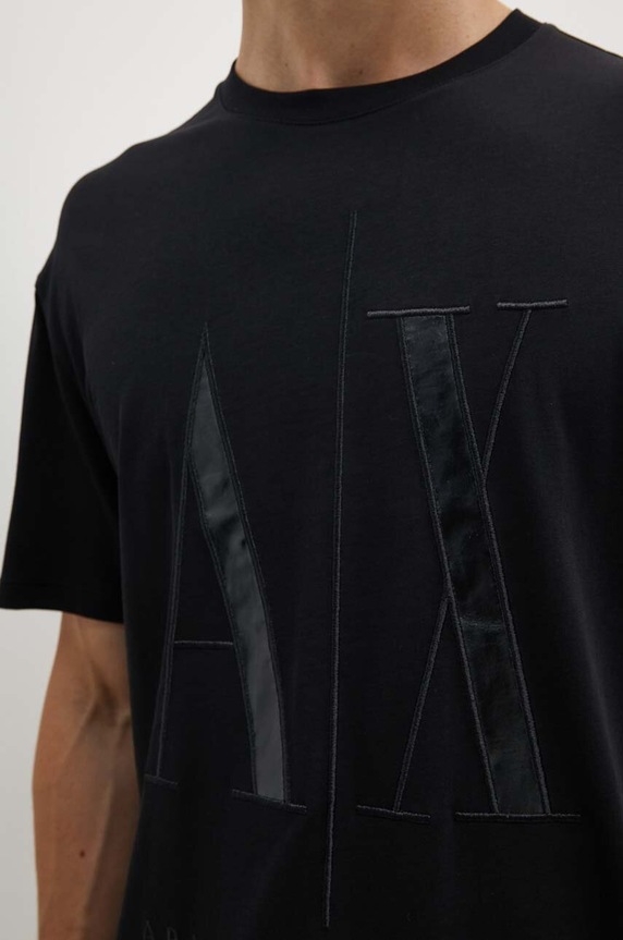 Bavlnené tričko Armani Exchange 8NZTPQ.ZJH4Z.NOS čierna