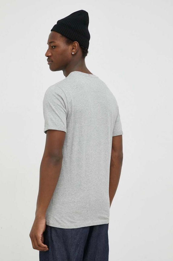 Odzież Les Deux t-shirt bawełniany Norregaard LDM101008 szary