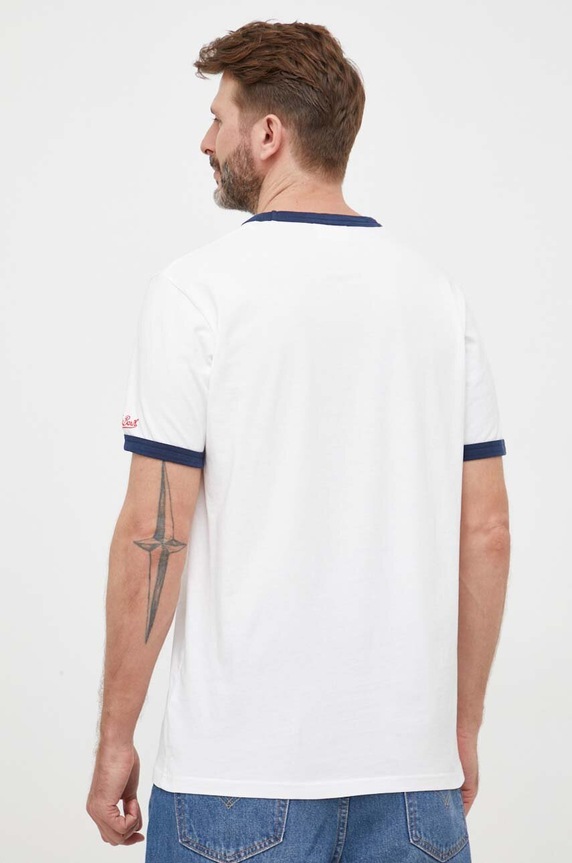 Ruházat MC2 Saint Barth pamut póló DENA002 fehér
