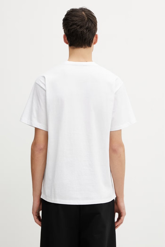 Odzież Aries T-shirt bawełniany męski AR60000 biały