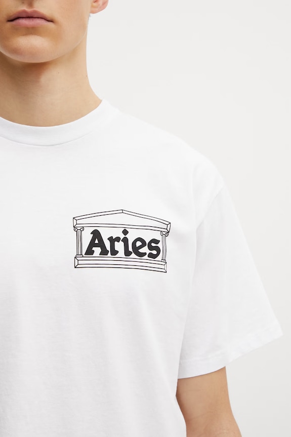 Aries футболка бавовняна чоловіча білий AR60000