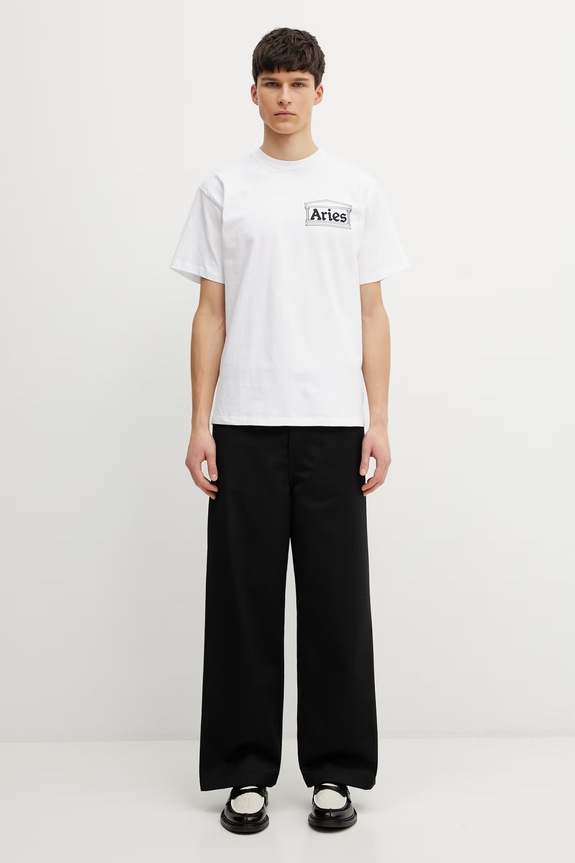 Aries tricou bărbătesc din bumbac AR60000 alb