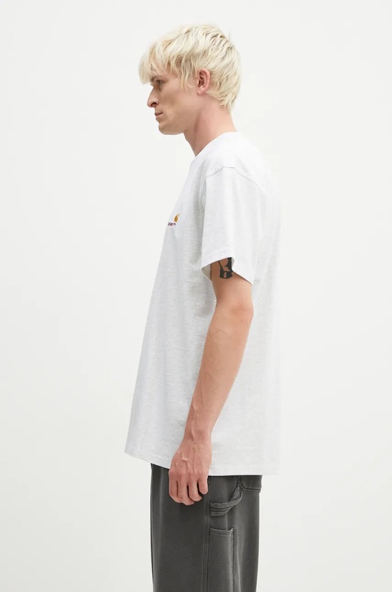 Pamučna majica Carhartt WIP I029956. siva AA00