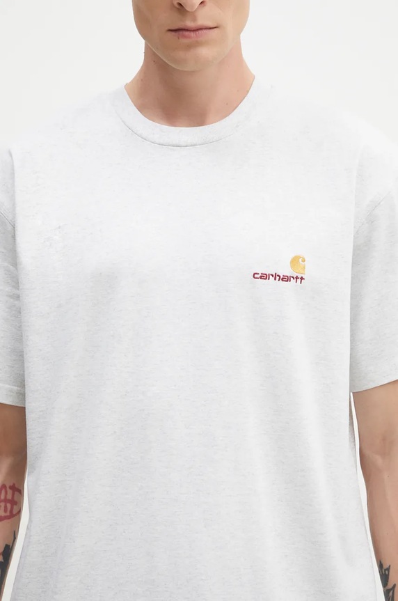 Pamučna majica Carhartt WIP I029956. siva