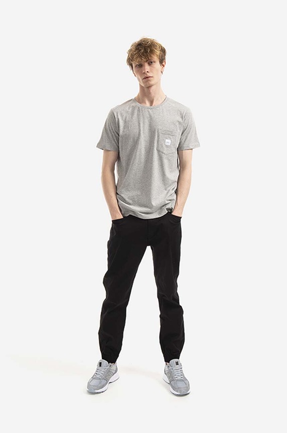 Makia cotton T-shirt M24041 gray AA00