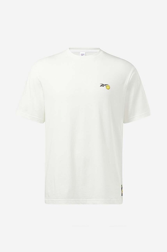 Clothing Reebok Classic cotton T-shirt Smiley SS Tee HI3998 white