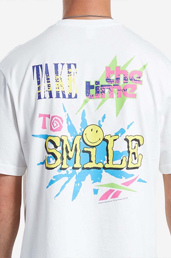 Reebok Classic cotton T-shirt Smiley SS Tee HI3998 white