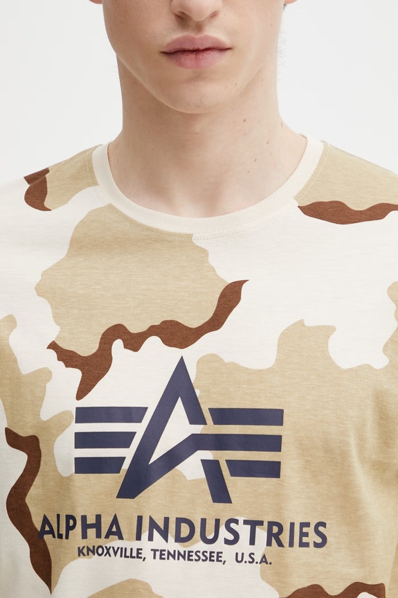 Alpha Industries t-shirt Basic beige 100501C